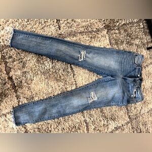 Judy Blue Light Blue Distressed Skinny Jeans